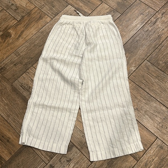 Athleta bali linen wide leg crop pants white size 2 - Picture 6 of 6